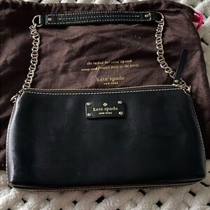 Kate Spade Wellesley Byrd,Black,leather embossed cowhide purse/bag. Stunning.EUC